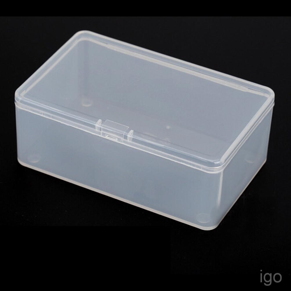 Square Plastic Clear Transparent With Lid Storage Box